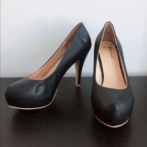 Black Platform Pumps Size 38